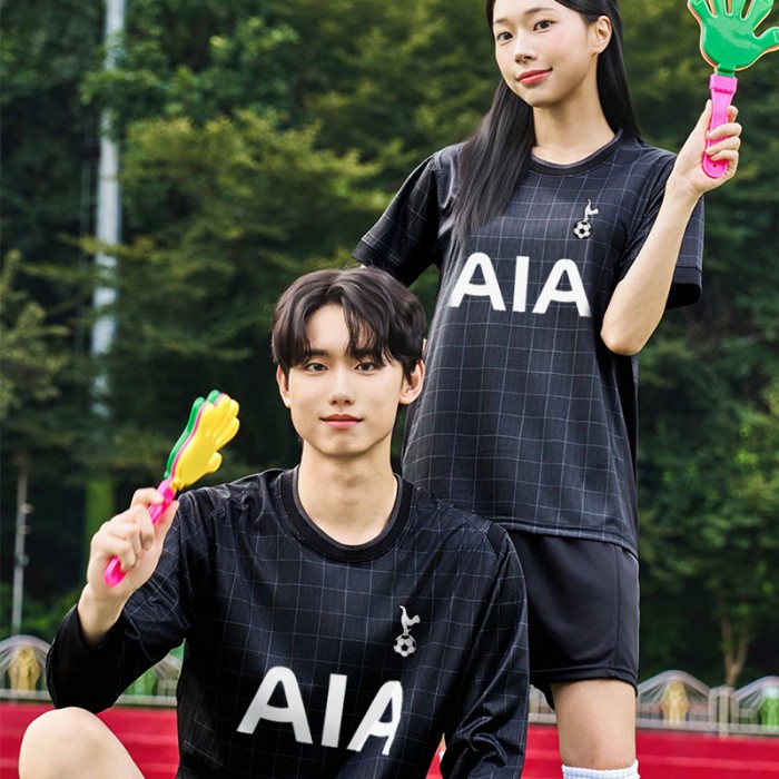 BF509 토트넘 어웨이 반팔 긴팔/축구 반티/블랙