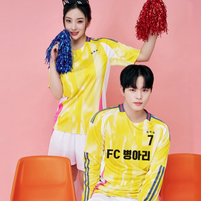 BF512 유벤투스 어웨이 반팔 긴팔/축구복 반티/노랑