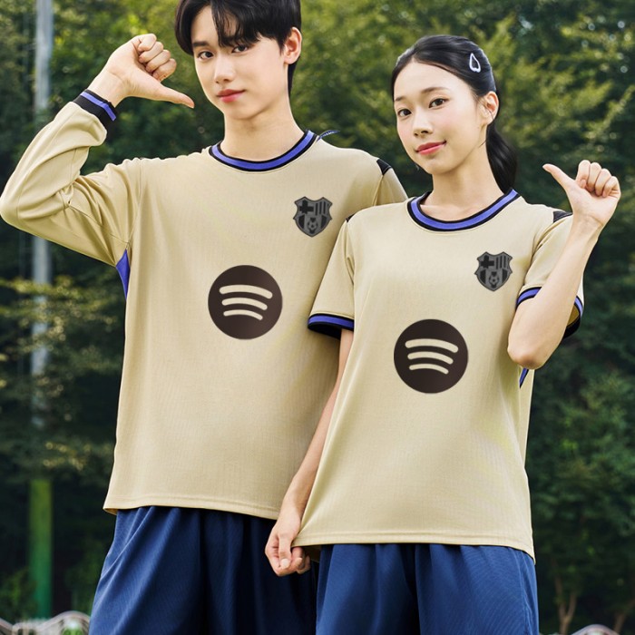 BF513 바르셀로나 어웨이 반팔 긴팔/축구 반티/베이지