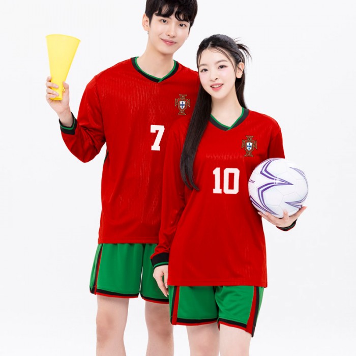 BF531 포루투칼 국가대표 홈 반팔 긴팔/축구 반티/빨강 초록