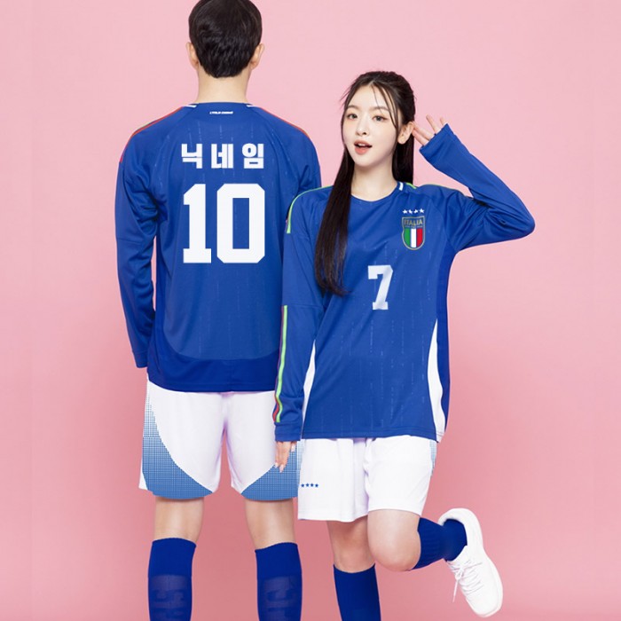 BF533 이탈리아 국가대표 홈 긴팔/축구 반티/파랑