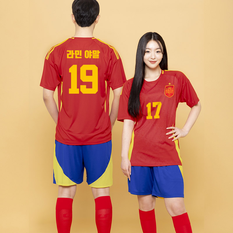 BF534 스페인 국가대표 홈 반팔/축구 반티/빨강 파랑