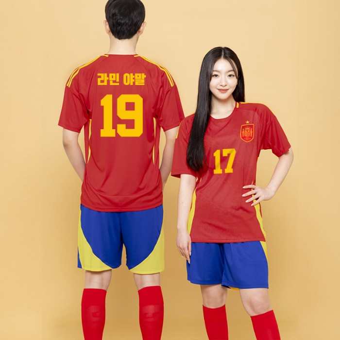 BF534 스페인 국가대표 홈 반팔/축구 반티/빨강 파랑