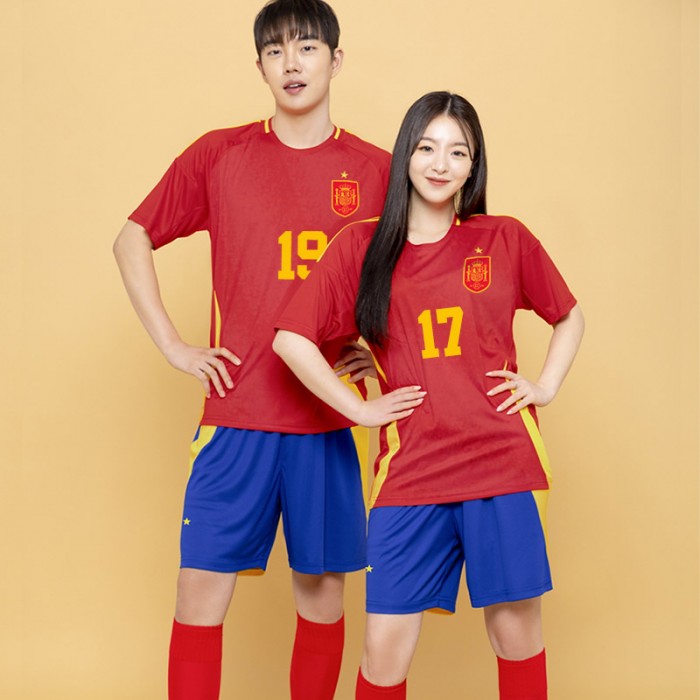 BF534 스페인 국가대표 홈 반팔/축구 반티/빨강 파랑