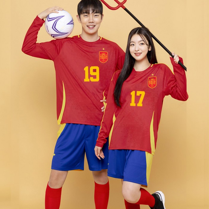 BF535 스페인 국가대표 홈 긴팔/축구 반티/빨강