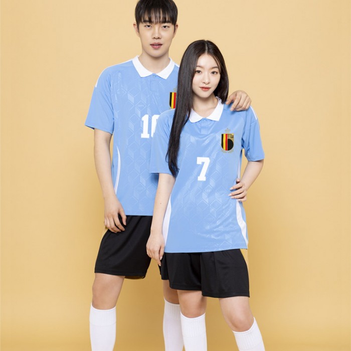 BF536 벨기에 국가대표 어웨이 반팔/축구 반티/하늘색