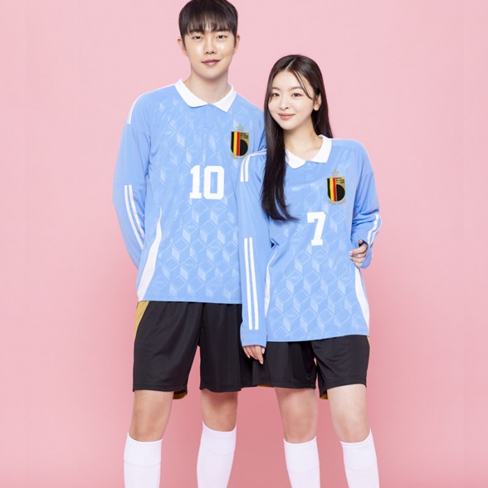BF537 벨기에 국가대표 어웨이 긴팔/축구 반티/하늘