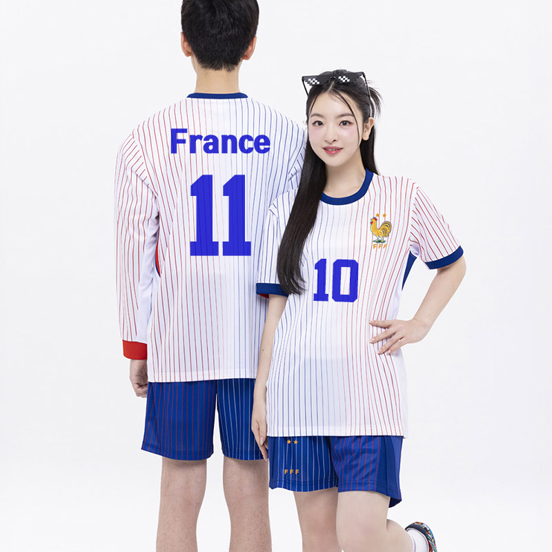 BF547 프랑스 어웨이 국가대표 홈 반팔 긴팔/축구복 반티/블루 화이트