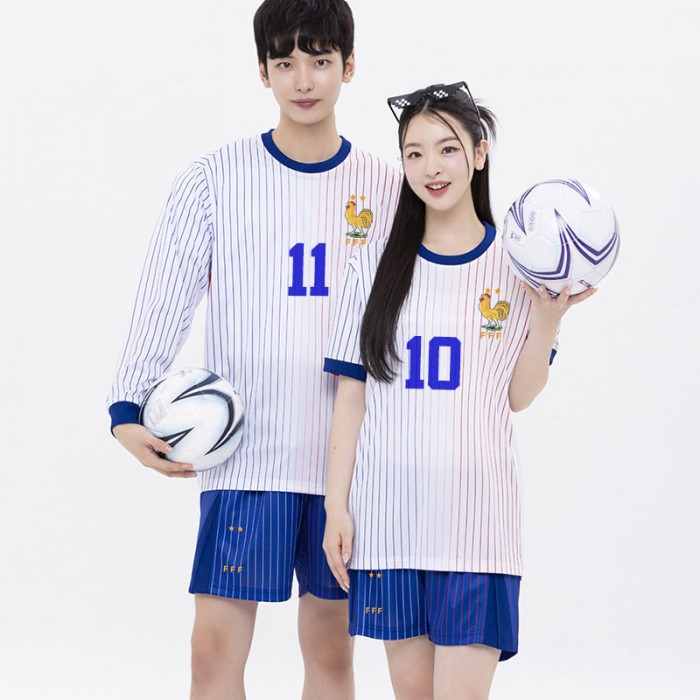 BF547 프랑스 어웨이 국가대표 홈 반팔 긴팔/축구복 반티/블루 화이트