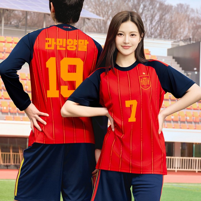 BF606 26-27 스페인 국가대표 홈 반팔 긴팔/축구복 반티/빨강