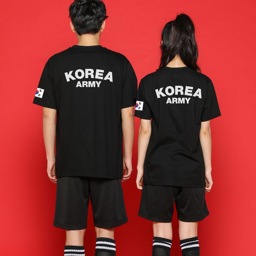 로카티 반티 검정 반팔 티셔츠/백색 연핑크 파랑/ROKA