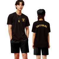 UDT 반티 검정 반팔 티셔츠/특수부대 해군특수전전단/SEAL