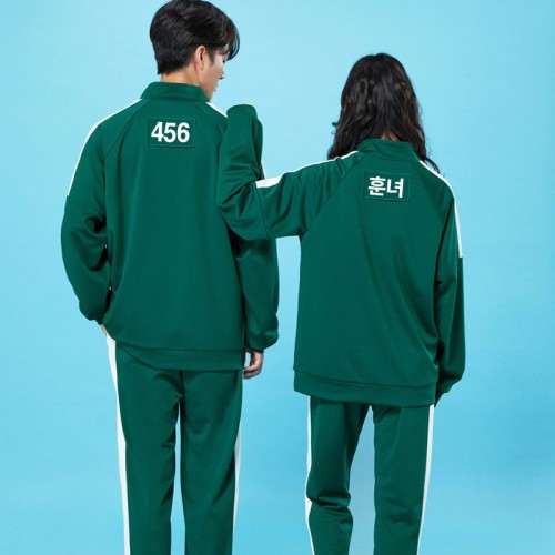 오징어 게임 초록색 체육복 츄리닝 반티/트레이닝복 옷