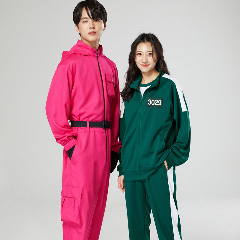 오징어 게임 핑크 수트 관리자 반티/진행요원/병정