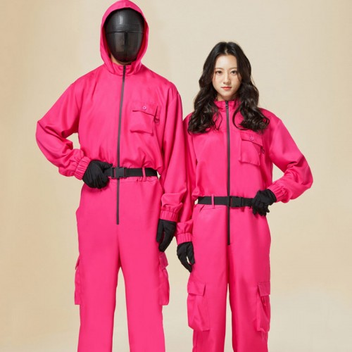 오징어 게임 핑크 수트 관리자 반티/진행요원/병정