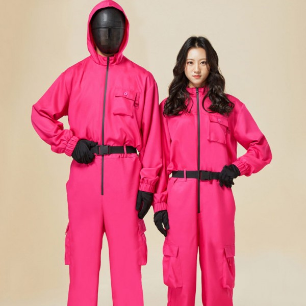오징어 게임 핑크 수트 관리자 반티/진행요원/병정