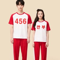 오징어 게임 나그랑 반팔티 빨강 반티