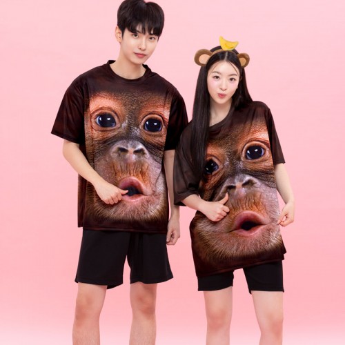 원숭이 반티 티셔츠 반팔/오랑우탄 침팬지