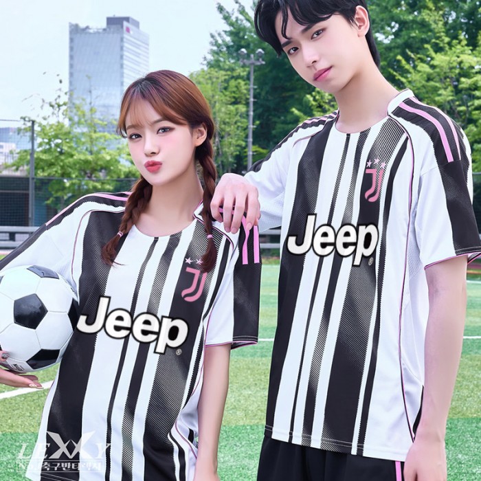 LF586 유벤투스 홈 반팔 긴팔/축구 반티/스트라이프 검정