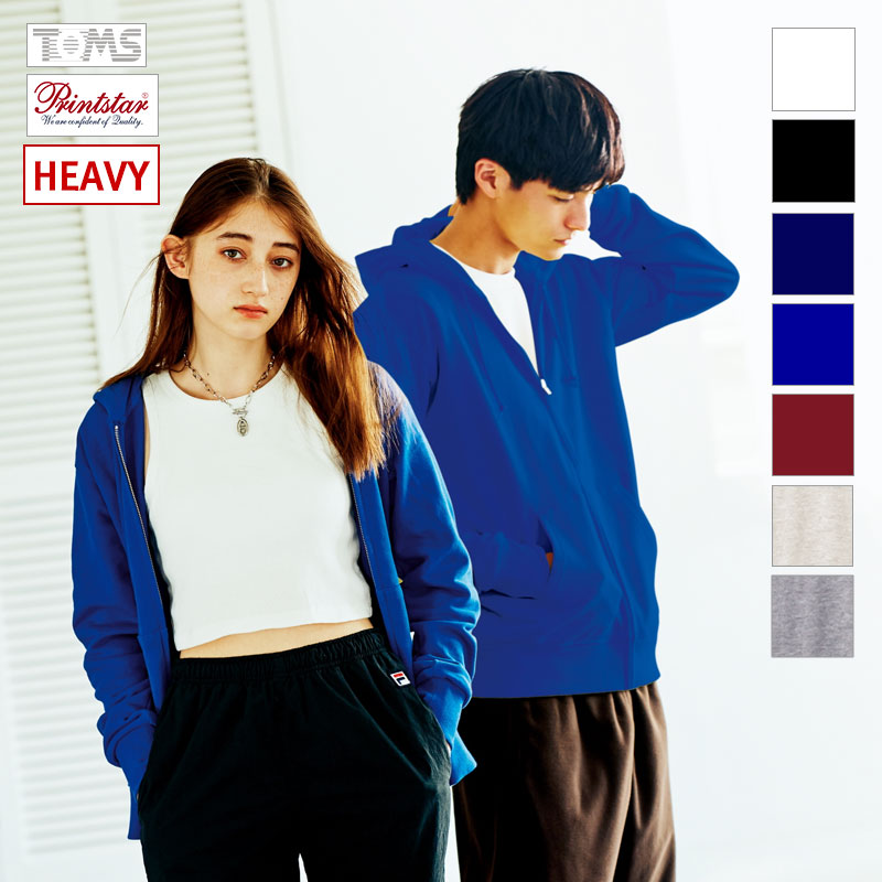 [톰스] 프린트스타 헤비 후드집업